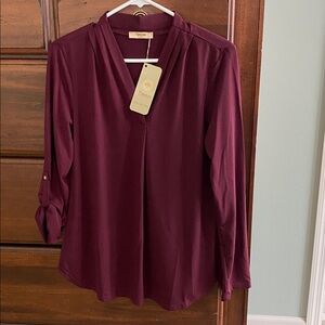 Topsail Women's Burgundy Blouse